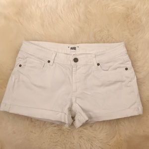 Paige White Denim Jean Shorts